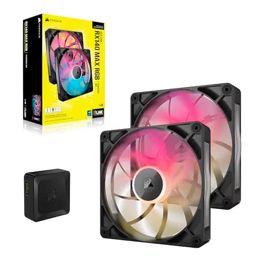 Corsair iCUE LINK RX140 MAX RGB Starter Kit 140mm Black ARGB image