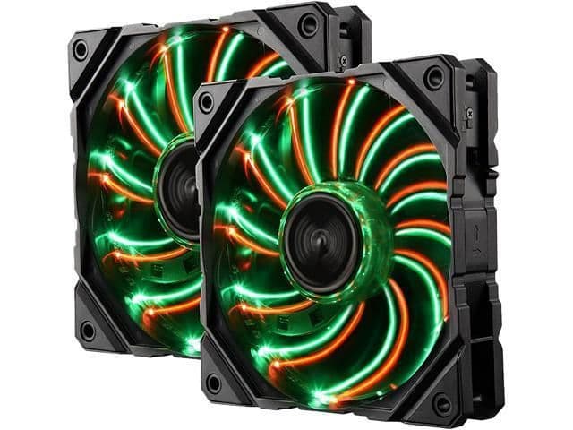 Enermax D.F. Vegas Duo 120mm Black PWM Red 61.92 CFM 2-Pack main image