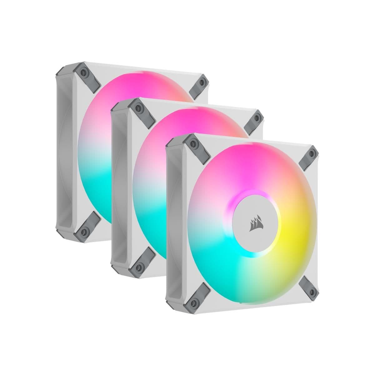 Corsair iCUE AF120 RGB ELITE 120mm White RGB PWM 3-Pack main image