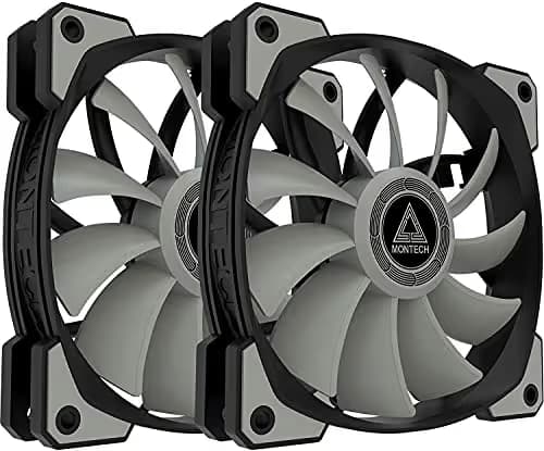 Montech AIR FAN P120 73 CFM 120mm Gray / Black PWM 2-Pack image