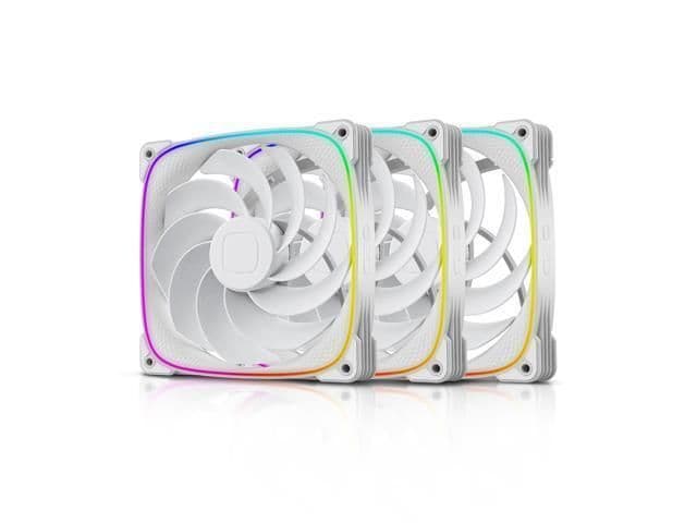 Geometric Future Squama 2503R 140mm White PWM ARGB 3-Pack main image