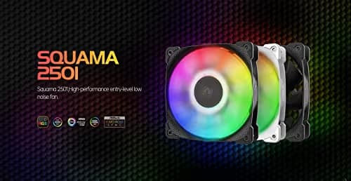 Geometric Future Squama 2501 120mm Black PWM RGB 3-Pack image