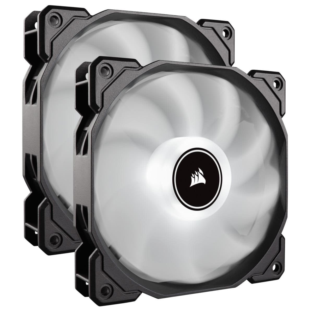 Corsair AF140 (2018) 140mm Black/White White LED 62 CFM 2-Pack main image