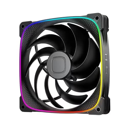 Geometric Future Squama 2503 91.15 CFM 140mm Black Addressable RGB PWM 1-Pack image