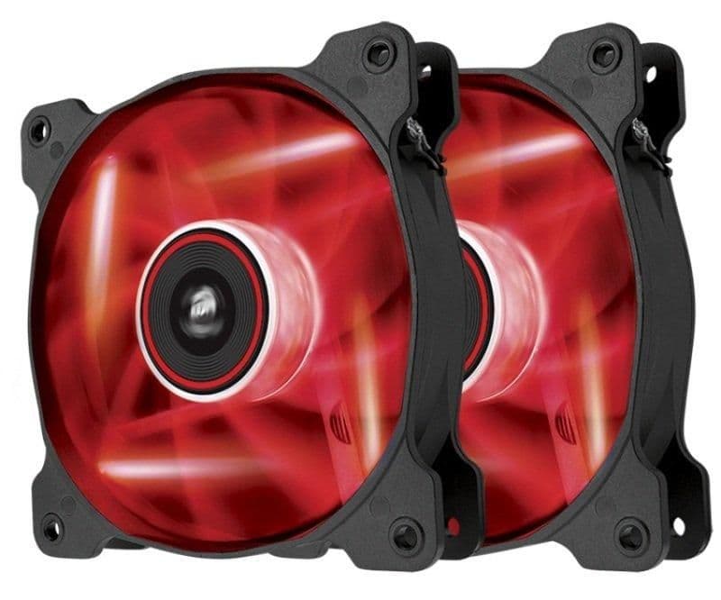 Corsair SP120 57.24 CFM 120mm Black / Red Red 2-Pack image