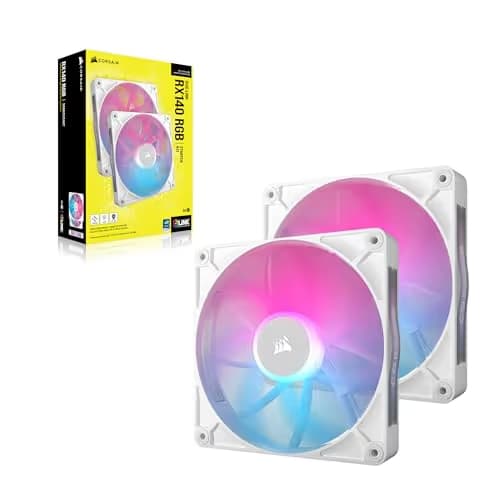 Corsair iCUE LINK RX140 140mm White RGB PWM 2-Pack image
