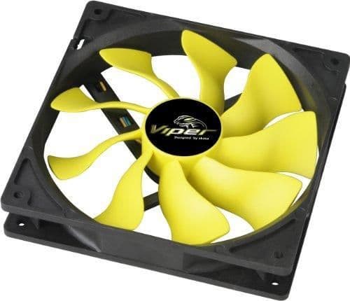 Akasa Viper 140mm Black / Yellow PWM 110.61 CFM 1-Pack image