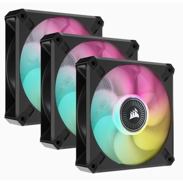 Corsair iCUE ML RGB ELITE Premium 120mm Black RGB PWM 3-Pack image