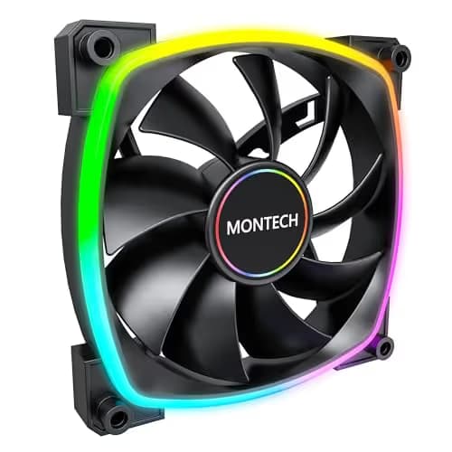 Montech AX140 140mm Black PWM ARGB 90.5 CFM 1-Pack image