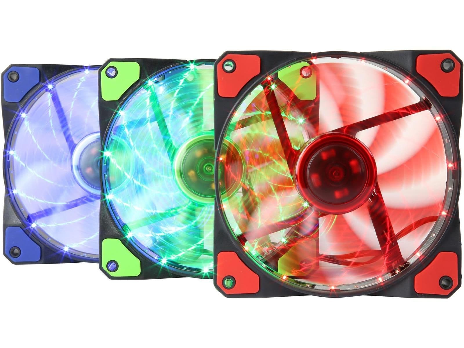 Apevia AF312L-SMC 120mm Black/Multicolor Multicolor LED 3-Pack main image