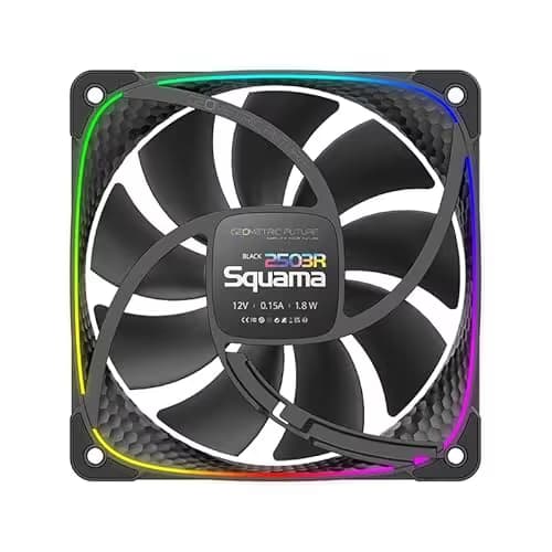 Geometric Future Squama 2503R 120mm Black PWM Addressable RGB image