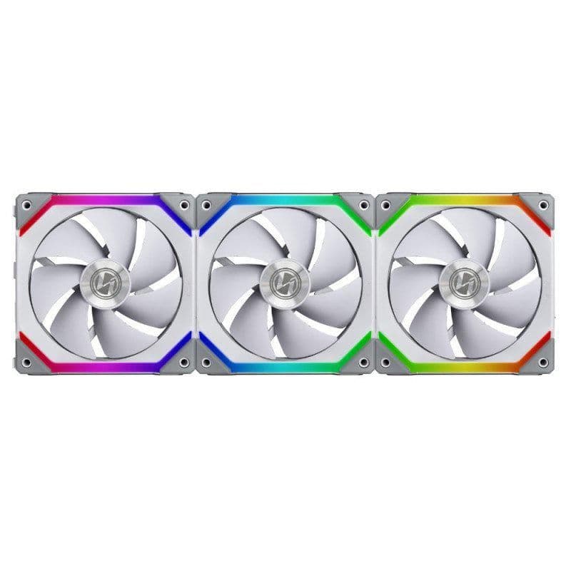 Lian Li UNI SL120 120mm White Addressable RGB PWM 3-Pack main image