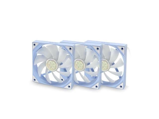 Yeston SAKURA 120mm Blue / White 79 CFM PWM Addressable RGB 3-Pack main image