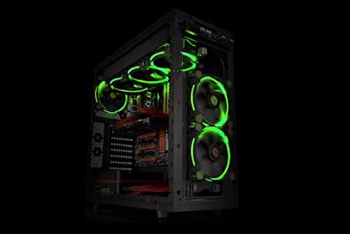 Thermaltake Riing 120mm Black / Green 40.6 CFM Green LED 1-Pack image