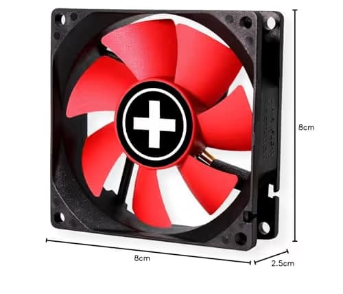 Xilence XPF80.R 80mm Red / Black 18.61 CFM image