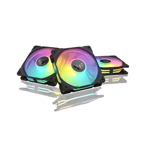 Asus TUF Gaming TR120 120mm Black ARGB PWM 77.4 CFM 3-Pack main image