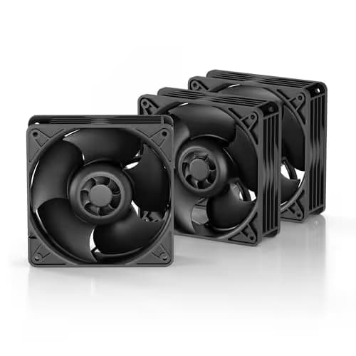 ARCTIC S12038-4K 120mm 106 CFM Black PWM 3-Pack main image