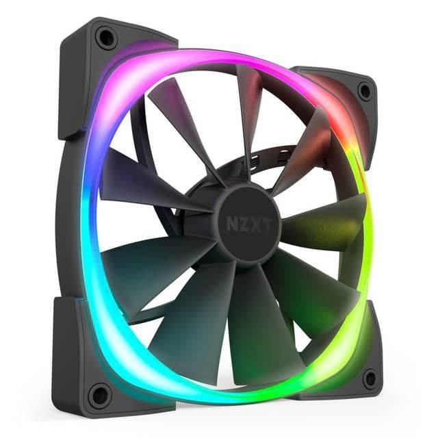 NZXT AER RGB 2 140mm Black PWM Addressable RGB 91.19 CFM 1-Pack image
