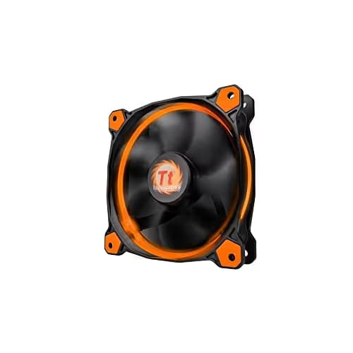 Thermaltake Riing 140mm 51.15 CFM Orange LED Black / Orange 1-Pack main image