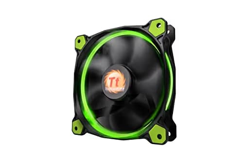 Thermaltake Riing 140mm Black/Green Green LED 1-Pack image