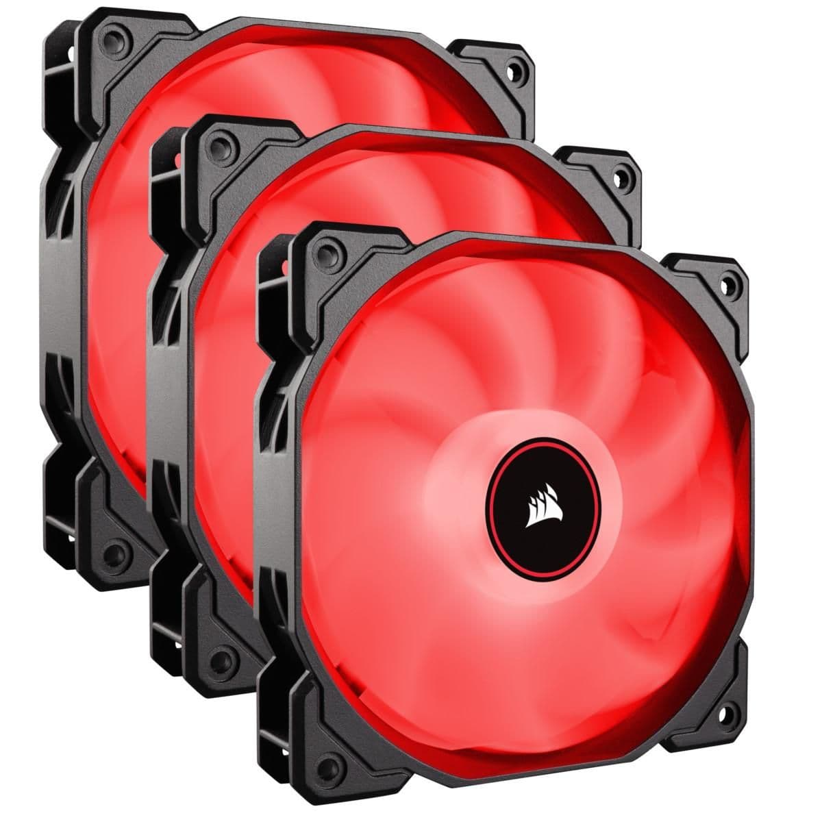 Corsair AF120 (2018) 120mm Black / White Red LED 52 CFM 3-Pack image