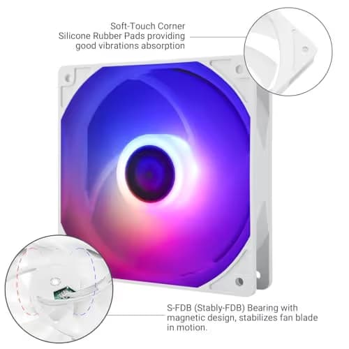 Thermalright TL-C12CW-S 120mm White ARGB PWM 5-Pack image