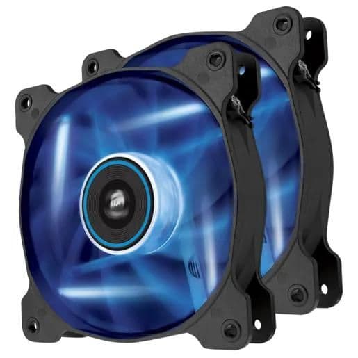 Corsair AF120 120mm Black / Blue Blue LED Quiet 2-Pack main image