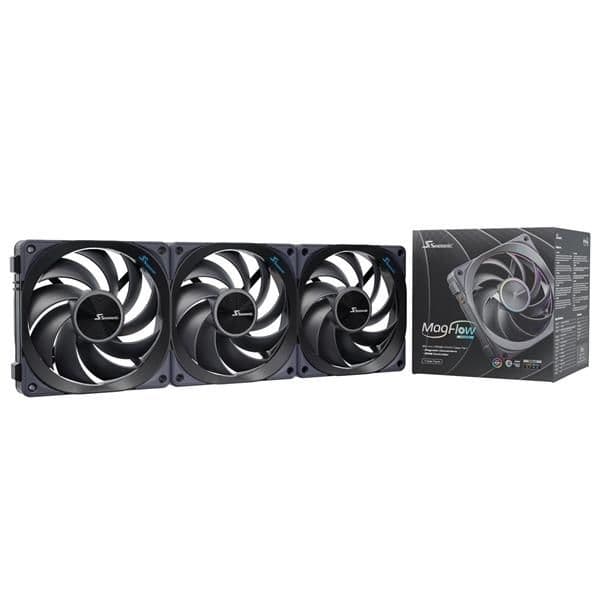 SeaSonic MAGFLOW 120mm Black PWM ARGB 3-Pack main image