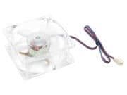Evercool CL8035/LD2 80mm Clear Blue 31.62 CFM 1-Pack image