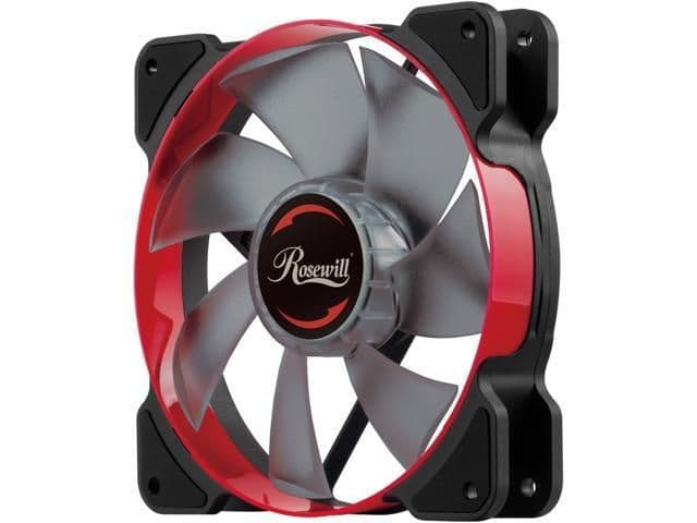 Rosewill RWCR-1612 120mm Black / Red PWM Red LED main image