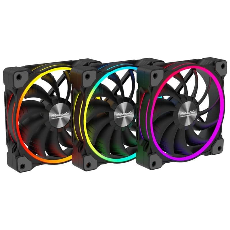 Alpenföhn Wing Boost 120mm Black ARGB PWM 77.9 CFM 3-Pack image