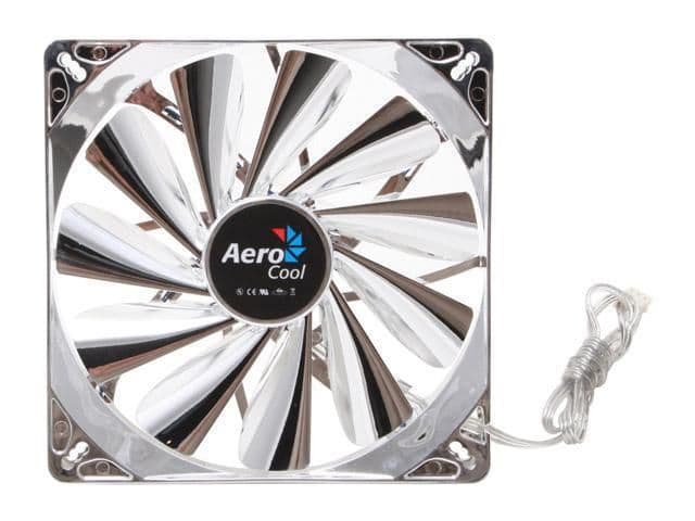 Aerocool Streamliner 140mm Silver Blue LED 54.7 CFM 1-Pack image