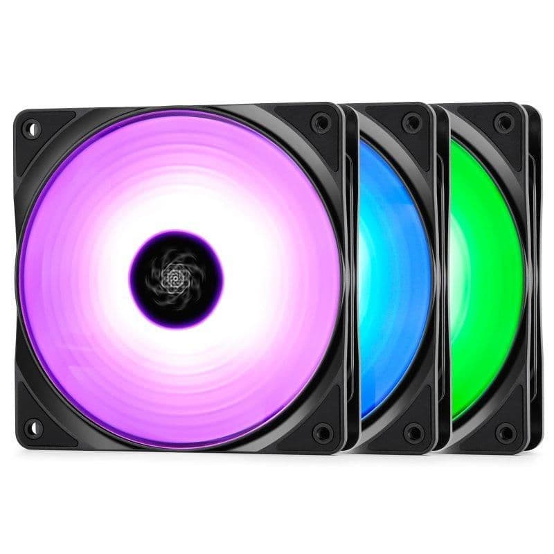 Deepcool RF 120mm Black / Clear PWM RGB 3-Pack image