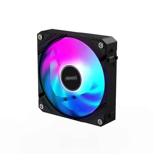 Gigabyte AORUS EZ CHAIN FAN 120mm 60 CFM Black PWM Addressable RGB image