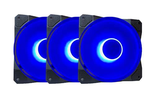 Apevia Cosmos 120mm Blue 56.67 CFM 3-Pack main image
