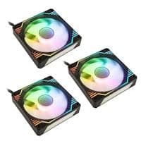 KOLINK UMBRA X 120mm Black 61 CFM PWM Addressable RGB 3-Pack main image