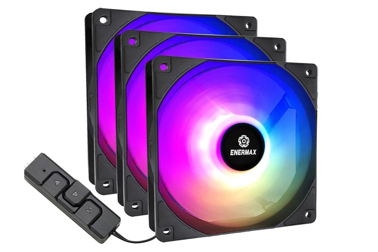 Enermax HF120 120mm Black PWM Addressable RGB 3-Pack image