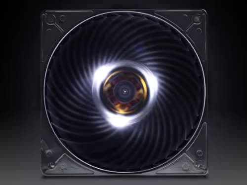 Silverstone Air Penetrator 120mm Clear White LED image
