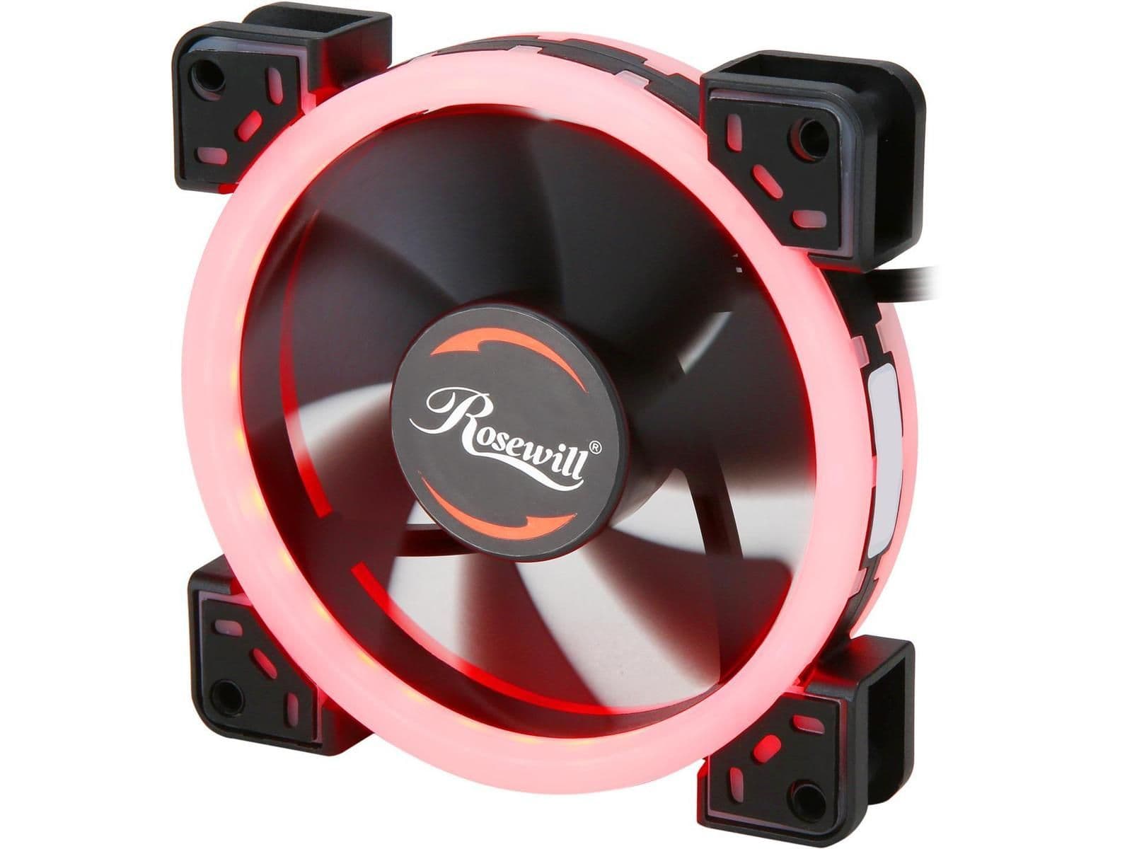 Rosewill RFA-RL1201 120mm Black Red LED PWM 35.2 CFM 1-Pack main image