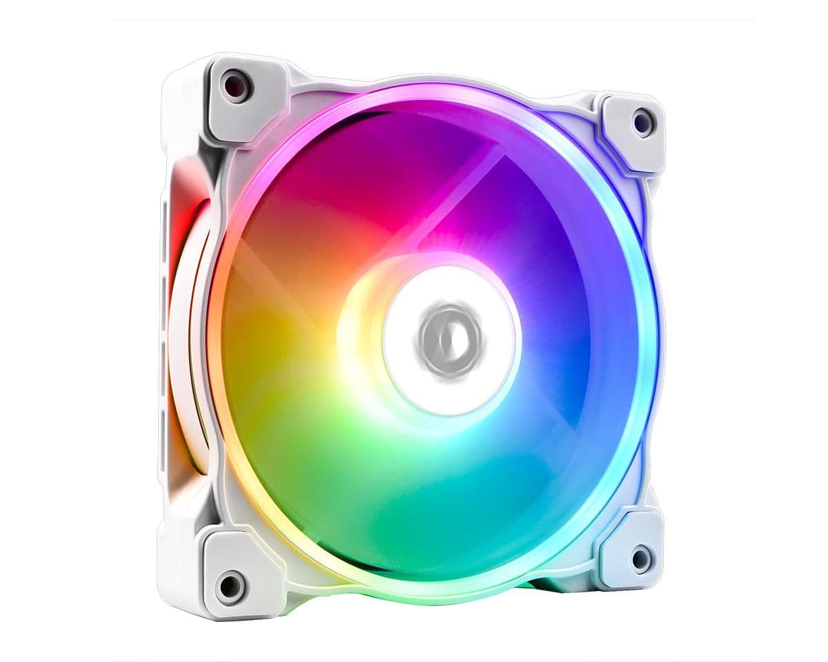 ID-COOLING ZF-12025 120mm White Addressable RGB PWM 50.5 CFM 1-Pack main image