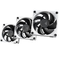 HYTE THICC FP12 120mm Black / White PWM 105.8 CFM 3-Pack image