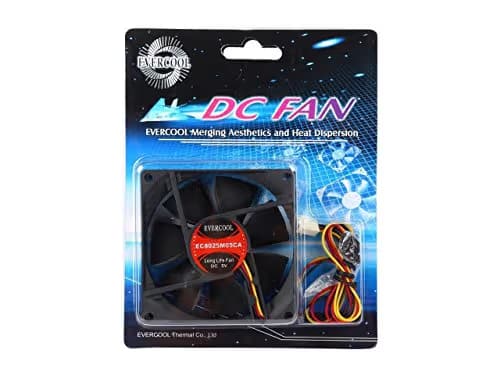 Evercool FAN-EC8025M05CA 80mm Black 29.58 CFM image