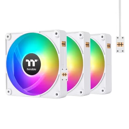Thermaltake CT120 EX 120mm White PWM ARGB Sync 3-Pack image