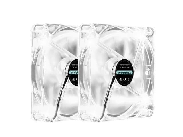 Anidees AI-FAN 140mm Clear White LED 2-Pack image