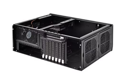 Silverstone GD10B HTPC Black with USB 3.2 Gen 1 Type-A Front Panel image