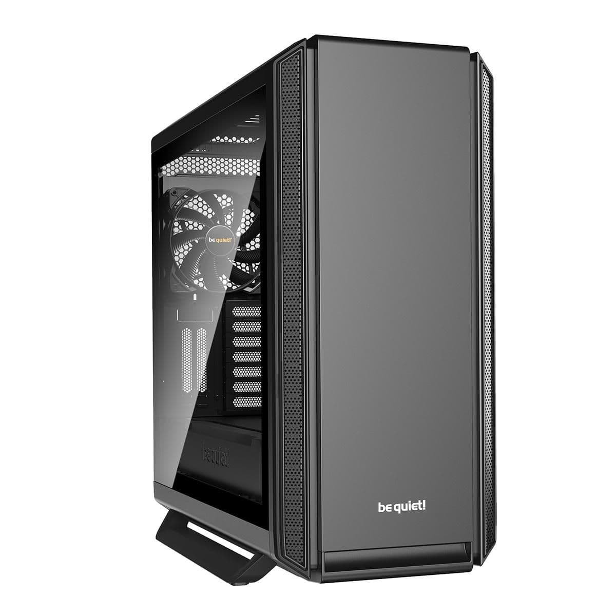 be quiet! Silent Base 801 ATX Mid Tower Black Tempered Glass Side Panel, Front USB 3.2 Gen 1 Type-A and USB 2.0 Type-A image