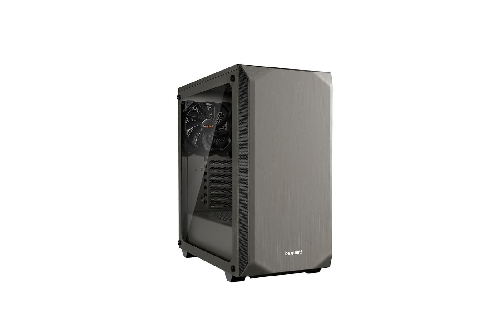 be quiet! Pure Base 500 ATX Mid Tower Gray Tempered Glass Side Panel main image