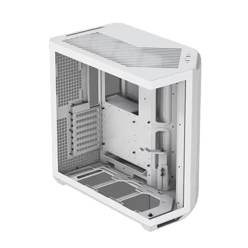 APNX V1 ATX Mid Tower White Tempered Glass Side Panel Front USB-C/USB-A image
