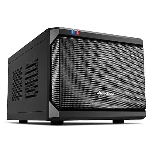 SHARKOON QB ONE Mini-ITX Desktop Black with Mesh Side Panel and USB 3.2 Gen 1 Type-A, USB 2.0 Type-A Front Panel image