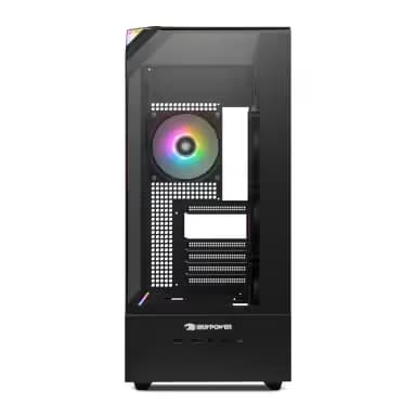 iBuypower Element 9 ATX Mid Tower Black with Tempered Glass Side Panel image